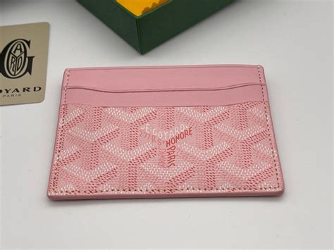 goyard card holder pink|goyard saint sulpice card holder.